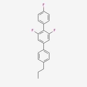 molecular formula C21H17F3 B12631158 1,3-Difluoro-2-(4-fluorophenyl)-5-(4-propylphenyl)benzene CAS No. 921605-35-8