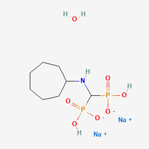 molecular formula C8H19NNa2O7P2 B1263118 Incadronate disodium hydrate 