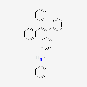 molecular formula C33H27N B12631195 N-{[4-(Triphenylethenyl)phenyl]methyl}aniline CAS No. 919789-81-4