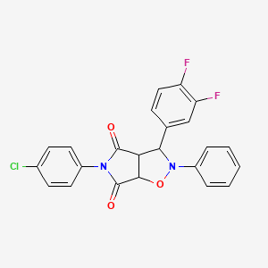 molecular formula C23H15ClF2N2O3 B12631220 C23H15ClF2N2O3 