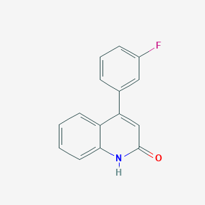molecular formula C15H10FNO B12631257 4-(3-Fluorophenyl)quinolin-2(1H)-one CAS No. 920986-50-1