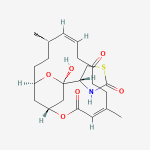 molecular formula C22H31NO6S B1263126 Latrunculone B 