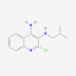 molecular formula C13H16ClN3 B12631267 2-Chloro-N-(2-methylpropyl)-3,4-quinolinediamine CAS No. 1020966-38-4