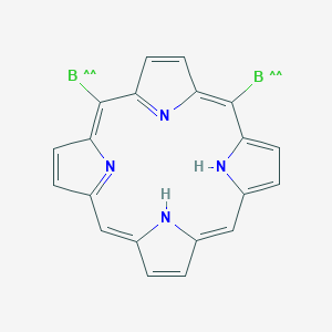 molecular formula C20H12B2N4 B1263127 5,10-Bis(boranyl)porphyrin 