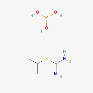 molecular formula C4H13N2O3PS B12631297 Phosphorous acid;propan-2-yl carbamimidothioate CAS No. 918415-59-5