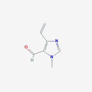 molecular formula C7H8N2O B126313 1-Methyl-4-vinyl-1H-imidazole-5-carbaldehyde CAS No. 158585-84-3