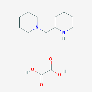 molecular formula C13H24N2O4 B12631346 1-(Piperidin-2-ylmethyl)piperidine oxalate 