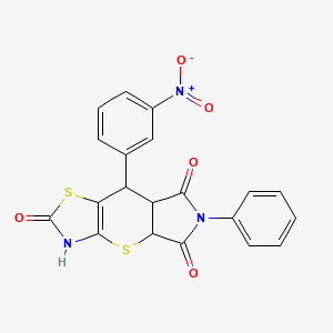 molecular formula C20H13N3O5S2 B12631350 C20H13N3O5S2 
