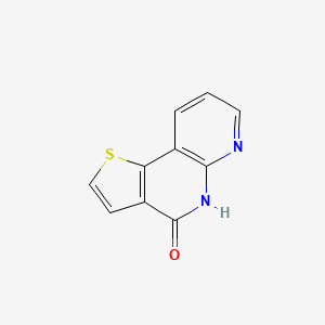 molecular formula C10H6N2OS B12631385 5H-thieno[3,2-c][1,8]naphthyridin-4-one 