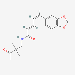 molecular formula C18H21NO4 B1263140 Scutifoliamide B 