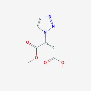 molecular formula C8H9N3O4 B12631466 Dimethyl 2-(1H-1,2,3-triazol-1-yl)but-2-enedioate CAS No. 918407-83-7