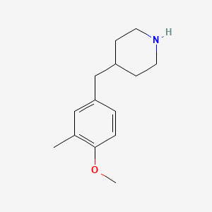 molecular formula C14H21NO B12631490 4-(4-Methoxy-3-methyl-benzyl)-piperidine CAS No. 955287-82-8