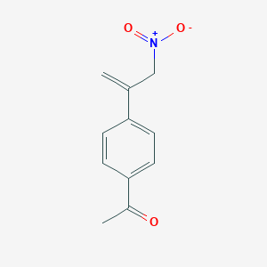 molecular formula C11H11NO3 B12631542 1-[4-(3-Nitroprop-1-en-2-yl)phenyl]ethan-1-one CAS No. 938446-26-5