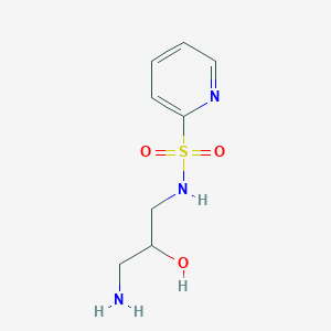 molecular formula C8H13N3O3S B12631560 N-(3-Amino-2-hydroxypropyl)pyridine-2-sulfonamide CAS No. 921206-67-9