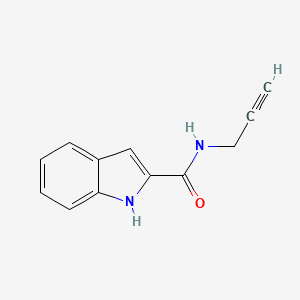 molecular formula C12H10N2O B1263157 N-propargylindol-2-carboxamide 