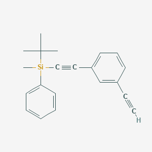 molecular formula C21H22Si B12631583 tert-Butyl[(3-ethynylphenyl)ethynyl]methyl(phenyl)silane CAS No. 922138-83-8