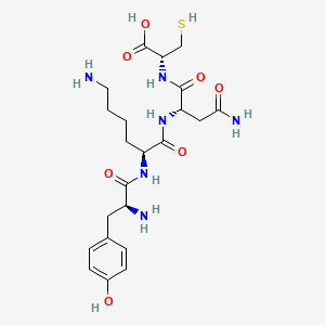 molecular formula C22H34N6O7S B12631588 L-Tyrosyl-L-lysyl-L-asparaginyl-L-cysteine CAS No. 918661-75-3