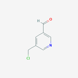 molecular formula C7H6ClNO B12631597 5-(Chloromethyl)nicotinaldehyde CAS No. 1196157-43-3