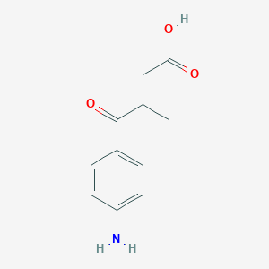 molecular formula C11H13NO3 B126316 4-(4-Aminophenyl)-3-methyl-4-oxobutanoic acid CAS No. 42075-29-6