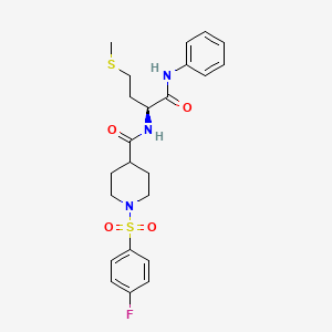 molecular formula C23H28FN3O4S2 B12631624 C23H28FN3O4S2 