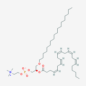 molecular formula C48H88NO7P B1263168 [(2R)-2-[(4Z,7Z,10Z,13Z,16Z)-docosa-4,7,10,13,16-pentaenoyl]oxy-3-octadecoxypropyl] 2-(trimethylazaniumyl)ethyl phosphate 