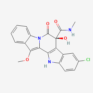 molecular formula C21H16ClN3O4 B1263178 Cladoniamide F 