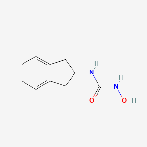 molecular formula C10H12N2O2 B12631797 N-(2,3-Dihydro-1H-inden-2-yl)-N'-hydroxyurea CAS No. 919996-55-7