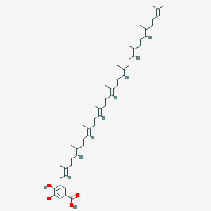 molecular formula C53H80O4 B1263190 3-Nonaprenyl-4-hydroxy-5-methoxybenzoic acid 