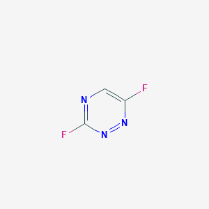 molecular formula C3HF2N3 B12631929 3,6-Difluoro-1,2,4-triazine CAS No. 919785-60-7