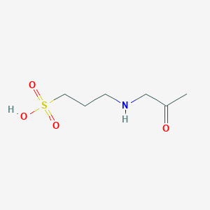 molecular formula C6H13NO4S B12631965 3-[(2-Oxopropyl)amino]propane-1-sulfonic acid CAS No. 918825-00-0