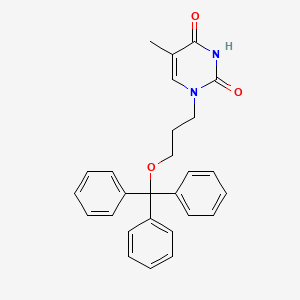 molecular formula C27H26N2O3 B12631972 1-[3-(Triphenylmethoxy)propyl]thymine CAS No. 921587-91-9