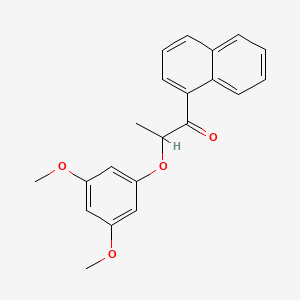 molecular formula C21H20O4 B12631995 2-(3,5-Dimethoxyphenoxy)-1-(naphthalen-1-yl)propan-1-one CAS No. 922140-85-0