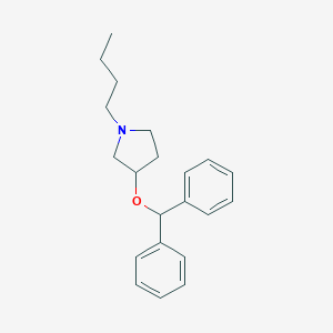 3-(Diphenylmethoxy)-1-butylpyrrolidine