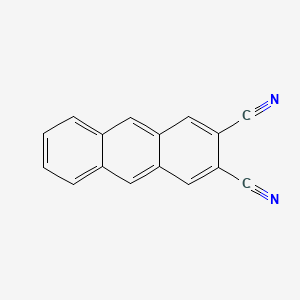molecular formula C16H8N2 B1263207 Anthracene-2,3-dicarbonitrile CAS No. 40723-91-9
