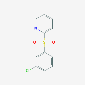 molecular formula C11H8ClNO2S B12632150 2-[(3-Chlorophenyl)sulfonyl]pyridine CAS No. 950693-97-7