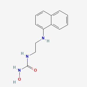 molecular formula C13H15N3O2 B12632152 N-Hydroxy-N'-{2-[(naphthalen-1-yl)amino]ethyl}urea CAS No. 919996-56-8