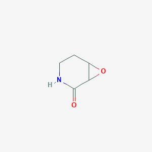 molecular formula C5H7NO2 B12632189 7-Oxa-3-azabicyclo[4.1.0]heptan-2-one CAS No. 956710-49-9