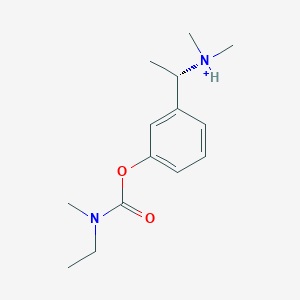 molecular formula C14H23N2O2+ B1263219 Rivastigmine(1+) 