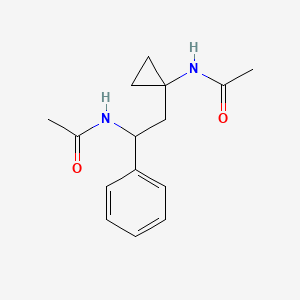 molecular formula C15H20N2O2 B12632190 N-[2-(1-Acetamidocyclopropyl)-1-phenylethyl]acetamide CAS No. 920338-81-4