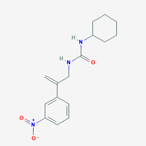 molecular formula C16H21N3O3 B12632210 N-Cyclohexyl-N'-[2-(3-nitrophenyl)prop-2-en-1-yl]urea CAS No. 919349-81-8