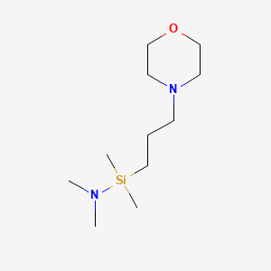 molecular formula C11H26N2OSi B12632237 N,N,1,1-Tetramethyl-1-[3-(morpholin-4-yl)propyl]silanamine CAS No. 921203-65-8