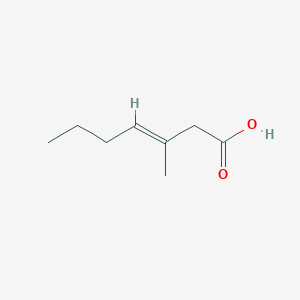 molecular formula C8H14O2 B1263224 (E)-3-Methylhept-3-enoicacid 