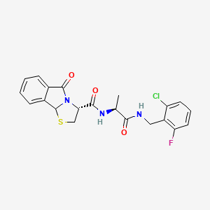 molecular formula C21H19ClFN3O3S B12632252 C21H19ClFN3O3S 