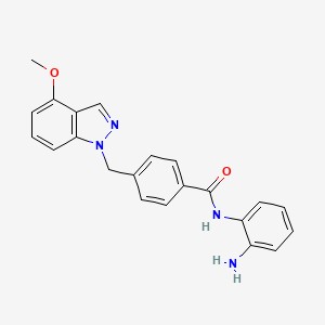 molecular formula C22H20N4O2 B12632276 N-(2-Aminophenyl)-4-[(4-methoxy-1H-indazol-1-yl)methyl]benzamide CAS No. 920315-46-4