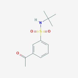 molecular formula C12H17NO3S B12632282 3-acetyl-N-tert-butylbenzenesulfonamide CAS No. 918810-67-0