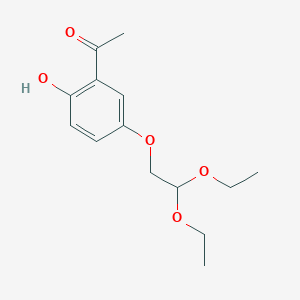 molecular formula C14H20O5 B12632293 1-[5-(2,2-Diethoxyethoxy)-2-hydroxyphenyl]ethan-1-one CAS No. 919530-81-7