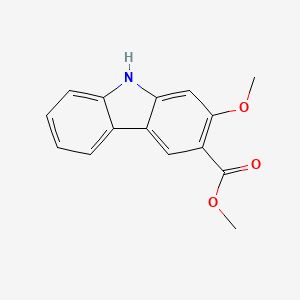 molecular formula C15H13NO3 B1263232 O-Methylmukonidine CAS No. 14501-65-6