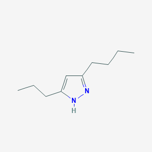 molecular formula C10H18N2 B12632324 3-Butyl-5-propyl-1H-pyrazole CAS No. 919123-97-0