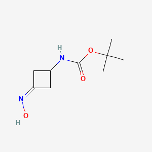 molecular formula C9H16N2O3 B12632348 tert-butyl N-[3-(hydroxyimino)cyclobutyl]carbamate 