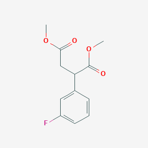 molecular formula C12H13FO4 B12632350 Dimethyl 2-(3-fluorophenyl)butanedioate CAS No. 918866-92-9